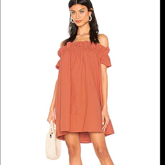 Free People Sophie Dress in Perpetual Sunset orange - Picture 1 of 4